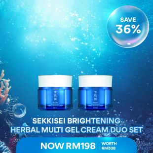 [Save the Blue] Sekkisei Brightening Herbal Multi Gel Cream Duo Set